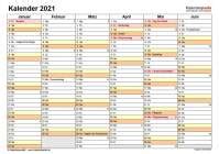 Kalender 20192020 mit feiertagen smartphone und desktop. Jahreskalender 2021 Zum Ausdrucken Kostenlos : Excel ...