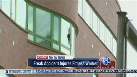 Freak Accident Sends Chisel Through Gym Window 6abc Philadelphia