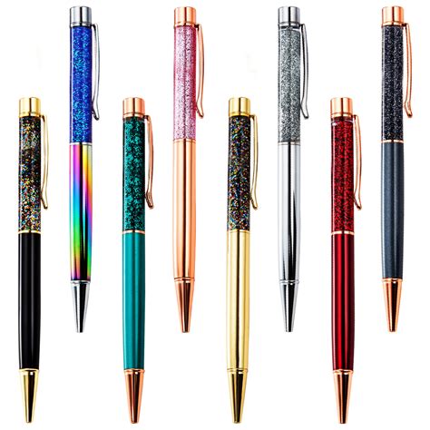Crystal Multi Color Metal Ballpoint Pen Custom Logo Pen