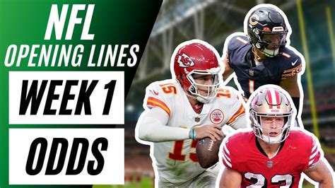 Nfl Opening Lines Report Week 1 Nfl Odds Point Spreads Moneylines
