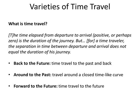 Ppt The Paradoxes Of Time Travel Powerpoint Presentation Free