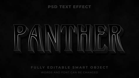 Premium Psd Panther Editable Text Effect