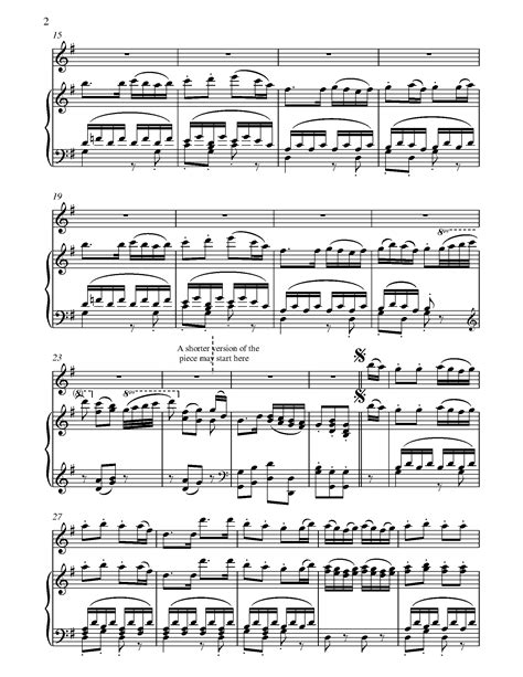 Mozart The Birdcatchers Song From Magic Flute Sheet Music For Flute