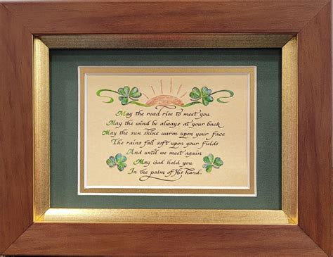 An Irish Blessing Framed Print With Easel Back Etsy
