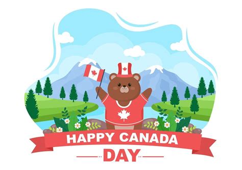 Happy Canada Day Celebration Illustration 2654125 Vector Art At Vecteezy