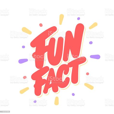 Fun Fact Vector Lettering Stock Illustration Download Image Now Istock