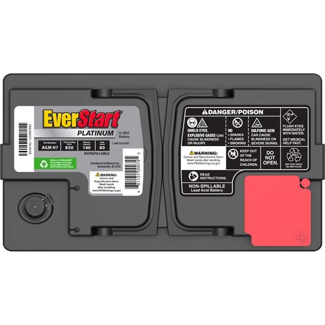 Everstart Platinum Agm Automotive Battery Group Size H7 Ln4 94r 12