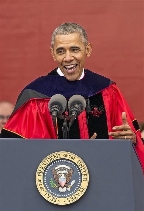 Barack Obama Attends 250th Anniversary Commencement Ceremony At Rutgers
