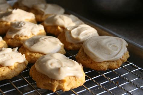 Pumpkin Cookies With Brown Sugar Frosting Hopeful Homemaker