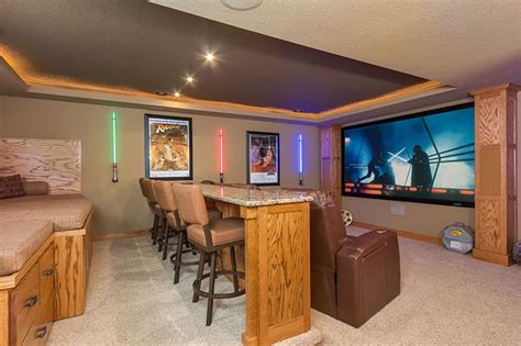 Homeadvisor's home theater cost guide gives average home theater prices: 23 Amazing Finished Basement Theaters for Movie Time