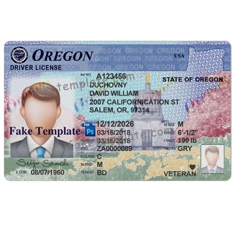 Please be aware that a card. Oregon Drivers License Template - Fake Oregon Drivers License
