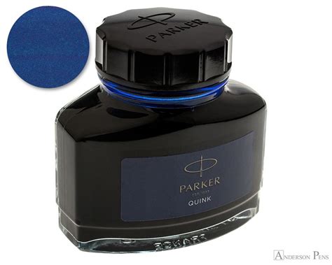 Parker Quink Permanent Blue Black Ink 57ml Bottle Anderson Pens Inc