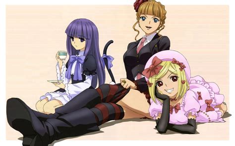 Online Crop Three Woman Anime Characters Hd Wallpaper Wallpaper Flare