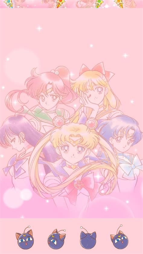 Kawaii Sailor Moon Iphone Wallpaper Ipcwallpapers Sailor Moon Wallpaper Sailor Moon Manga