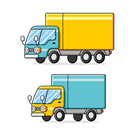 1300 Cartoon Of A Delivery Trucks Illustrations Royalty Free Vector