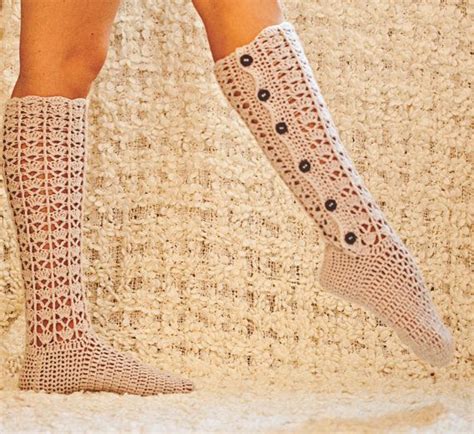 Instant Download Crochet Pattern For Socks Pdf By Monpetitviolon Sock