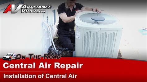 Central Air Conditioner Repair Installing A Central Air Unit Youtube
