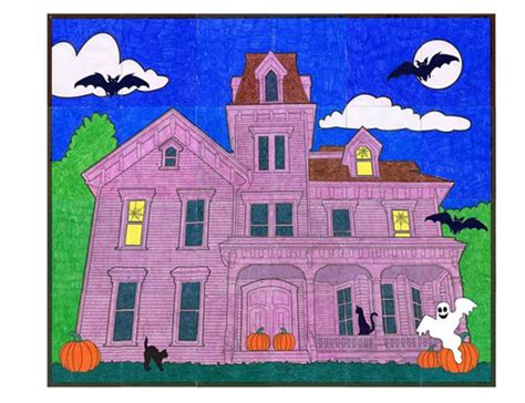 Draw A Haunted House Art Projects For Kids