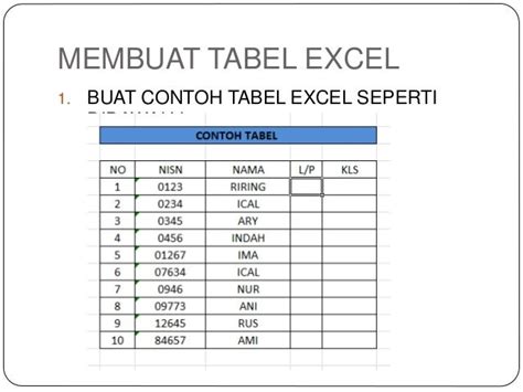 Detail Contoh Tabel Excel Koleksi Nomer 20358 Hot Sex Picture