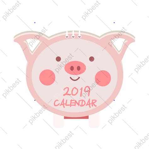 Drawing Creative Piggy Desk Calendar Is Commercially Available Ai Png