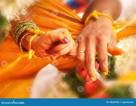 Wedding Hands In India Marriage Stock Image Image Of Indian India