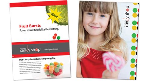 Flyer Template For Candy Shop Confectionery Order Custom Flyer Design