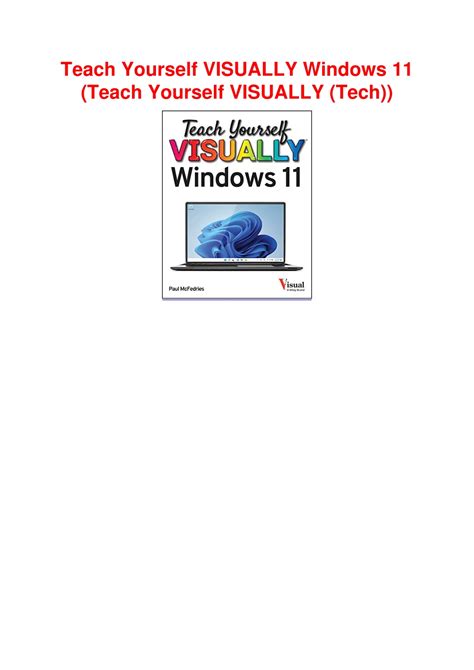 Ppt Pdfread Teach Yourself Visually Windows 11 Teach Yourself