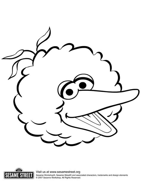 10 free 4th of july coloring pages for kids. Big Bird Face Coloring Pages | Bird coloring pages, Sesame ...