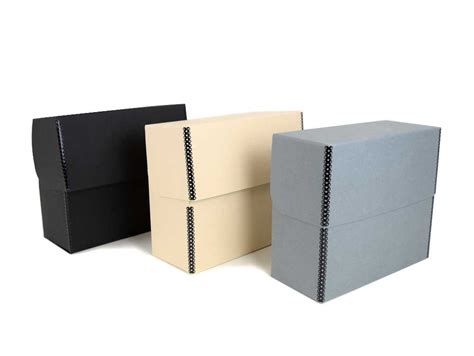 Large Archive Storage Boxes Strong Plastic Box Filing A4 Black Finish
