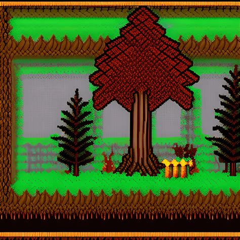 Pixel Art Dark Forest · Creative Fabrica