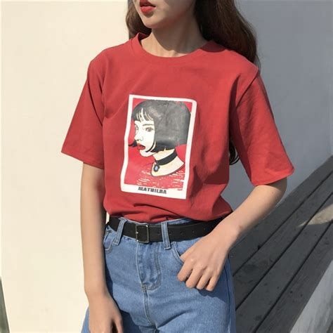 Japanese Vintage T Shirt 2018 Korean Ulzzang Harajuku Character