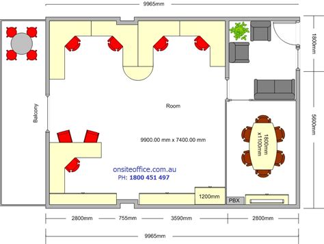 Free floor plan software with free floor plan design tool. Floor Plan - Office Layout 5 - Onsite Office - Office ...