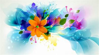 Animated Flower Wallpapers Flowers Paint Splatter Colorful