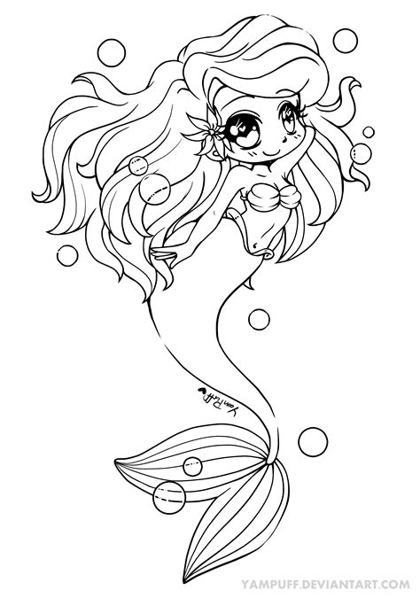 Mermaid Coloring Pages Chibi Coloring Pages Mermaid Coloring