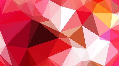 Free Red And White Low Poly Abstract Background Design Illustrator