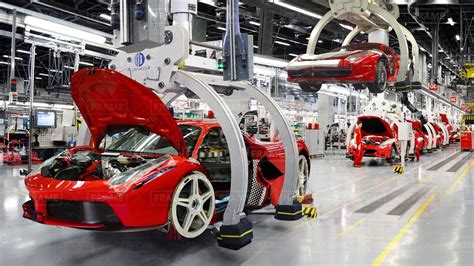 Inside Ferraris Gigantic Factory Supercar Production Line Youtube
