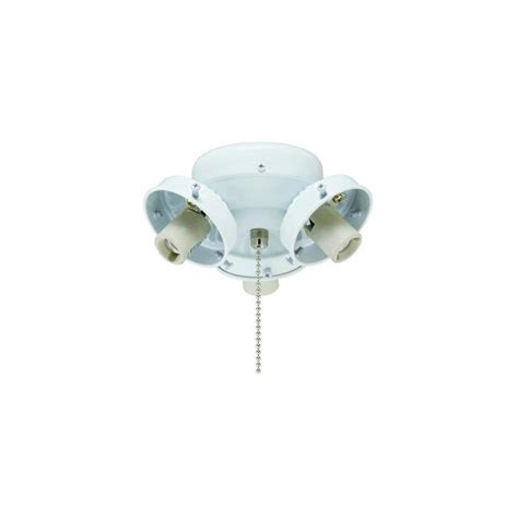 Rp Lighting Fans 3 Light White Led Ceiling Fan Light Kit In The