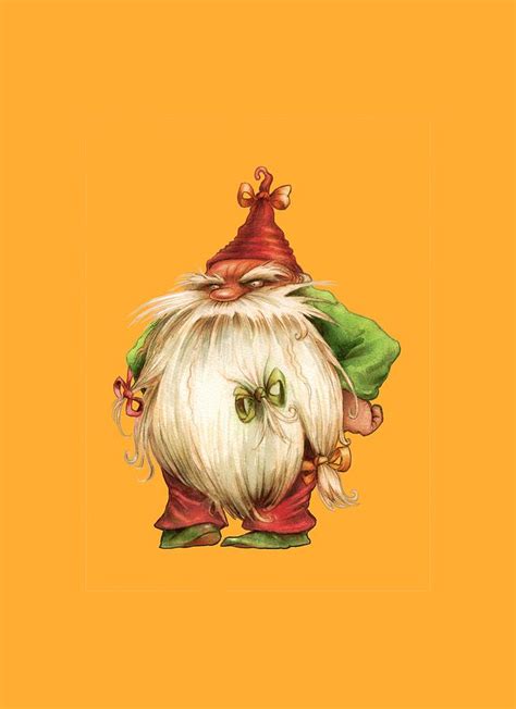 Grumpy Gnome Painting By Andy Catling Fine Art America