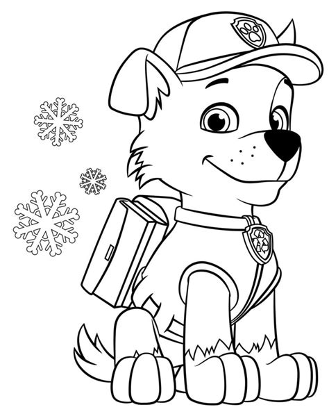 Desenhos De Natal Da Patrulha Canina Para Colorir Imprimir A4