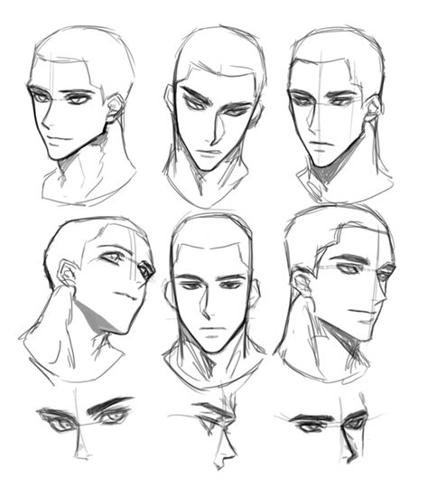 Anime Male Head Drawing Reference Try To Make Your Own Anime Style Face And