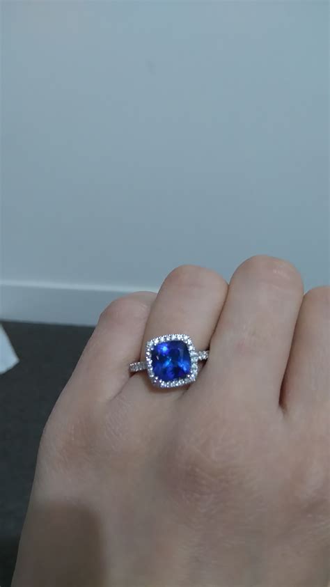 My Beautiful Blue Tanzanite Gemstone Engagement Ring