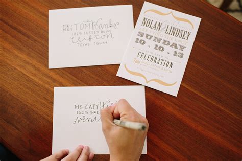 Your friends or family members will keep this card as a memento from their wedding. DIY Wedding Envelope Addressing Tips | Julep
