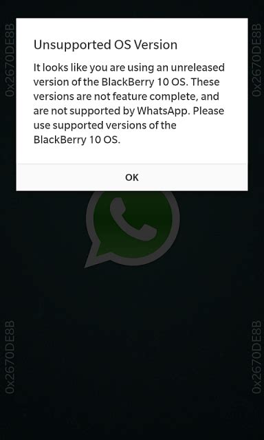 Solve download, video and voice problems on mobile and tablet. WhatsApp Error - BlackBerry Forums at CrackBerry.com