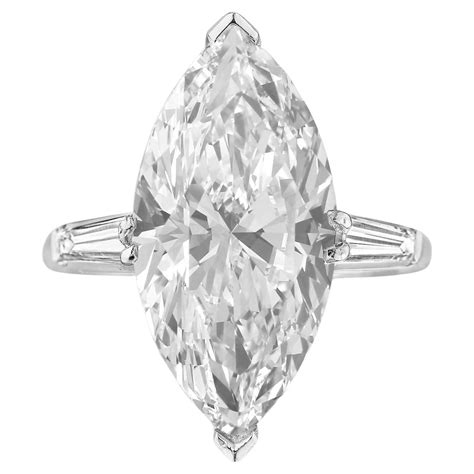 Flawless Gia Certified 2 Carat D Color Marquise Diamond Solitaire Ring