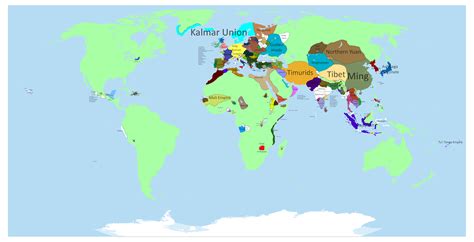 The World In The Year 1400 Map Historical Maps World History