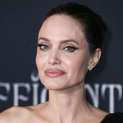 Angelina Jolie Steps Out In A High Slit Black Dress For Dinner In New