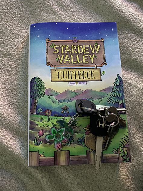 Hubby Got Me Guidebook And Keychain For Valentine’s Day 2 Weeks Early R Stardewvalley