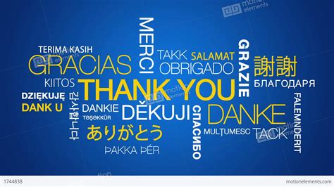 You are grateful and would then you wonder: Thank You In Different Languages Stock Animation | 1744838