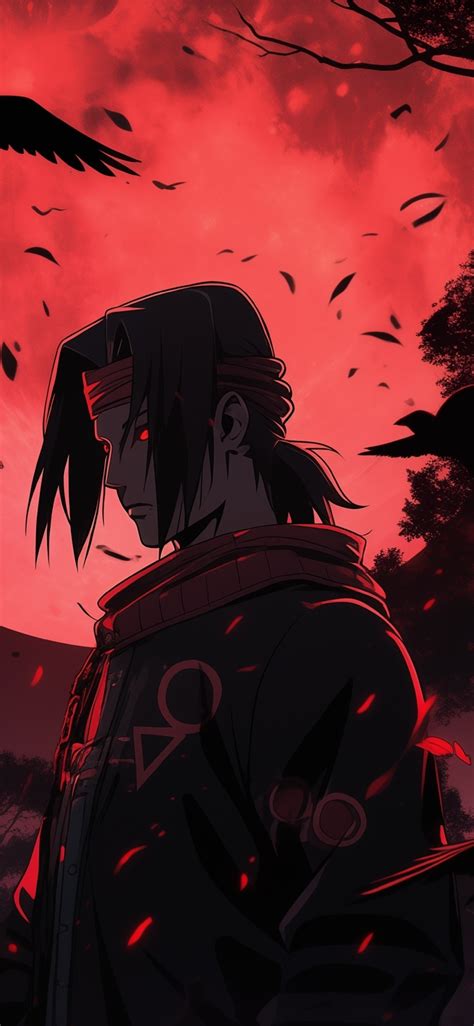 1125x2436 Resolution Itachi Uchiha 4k Naruto Red Night Iphone Xsiphone