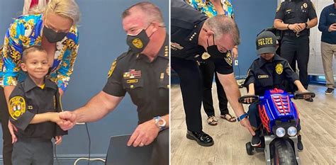 Year Old Babe Battling Cancer Is Sworn In As North Miami Police Officer